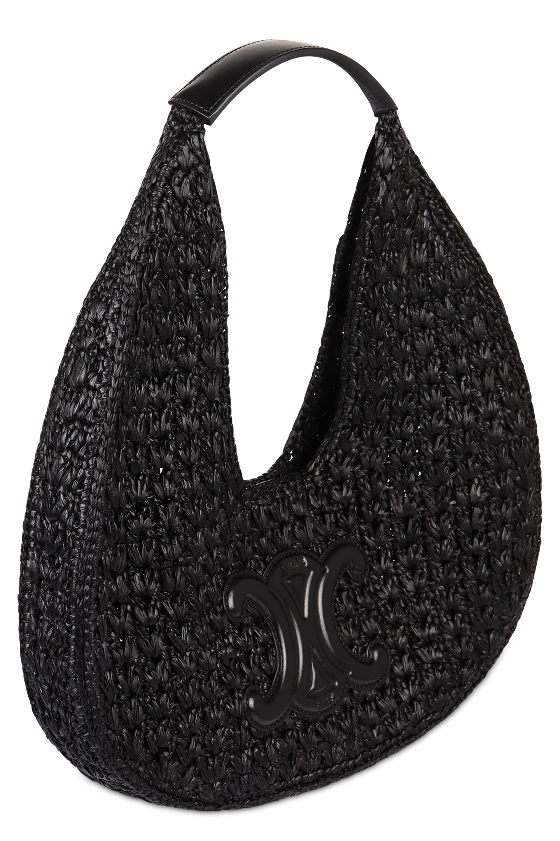 CELINE｜SHOULDER BAGS (CELINE CLASSIC PANIER HOBO BAG IN Women's Celine classic panier hobo bag in raffia and