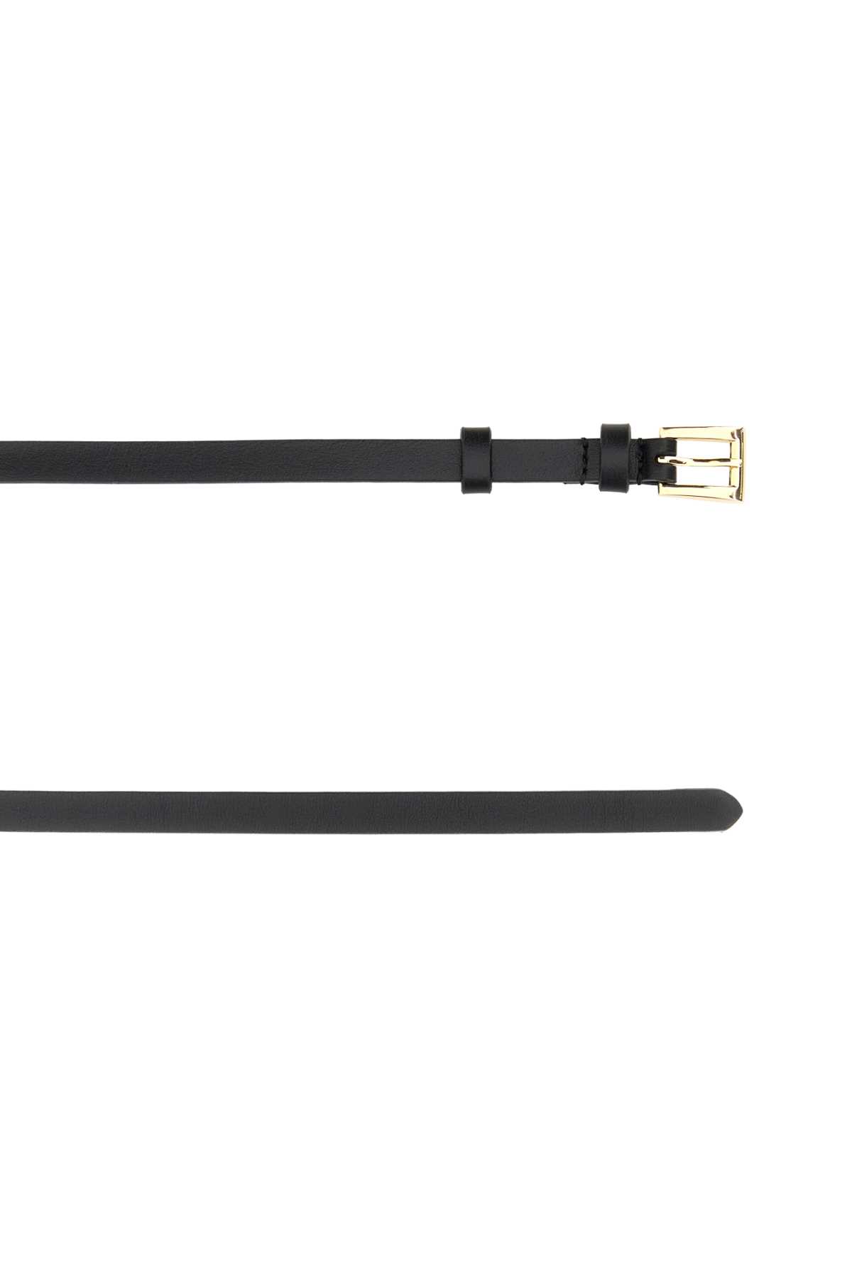 ベルト PRADA BELT (1CC6938NQ F0632) Prada Black leather belt with logo | TheDoubleF