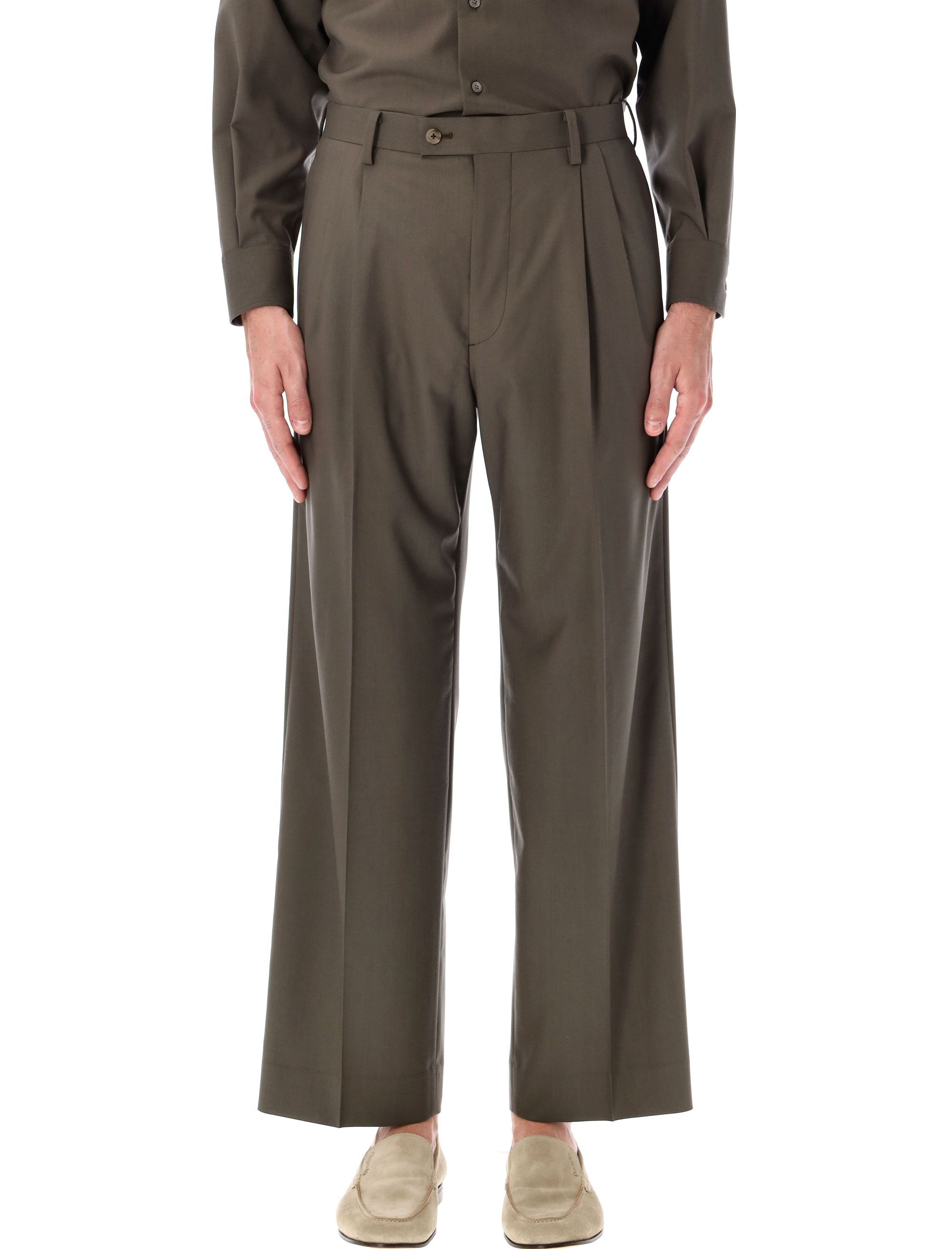 Shop SUPER FINE TROPICAL WOOL SLACKS on Sale at BeyondStyle – Get