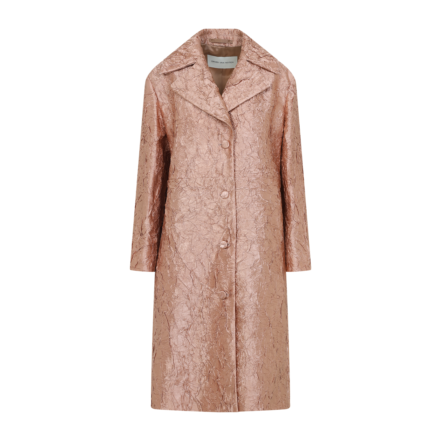 【関税&送料込】Dries Van Noten Long Coat Ricca Dries Van Noten Ricca Embellished Coat in Snakeskin Sequin
