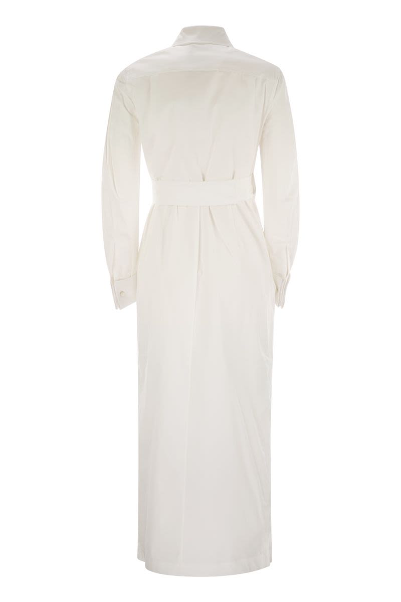 【関税＆送料込み】Max Mara Balzac Long Dress Clothing Max Mara BALZAC - COTTON TWILL DRESS - Dresses & Skirts