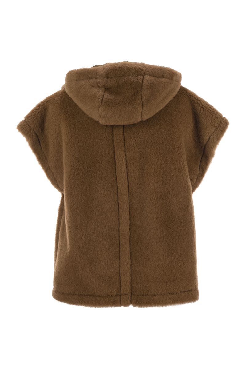 Max Mara LANOSO4 - TEDDY FABRIC VEST CAPE - Gilets - BeyondStyle