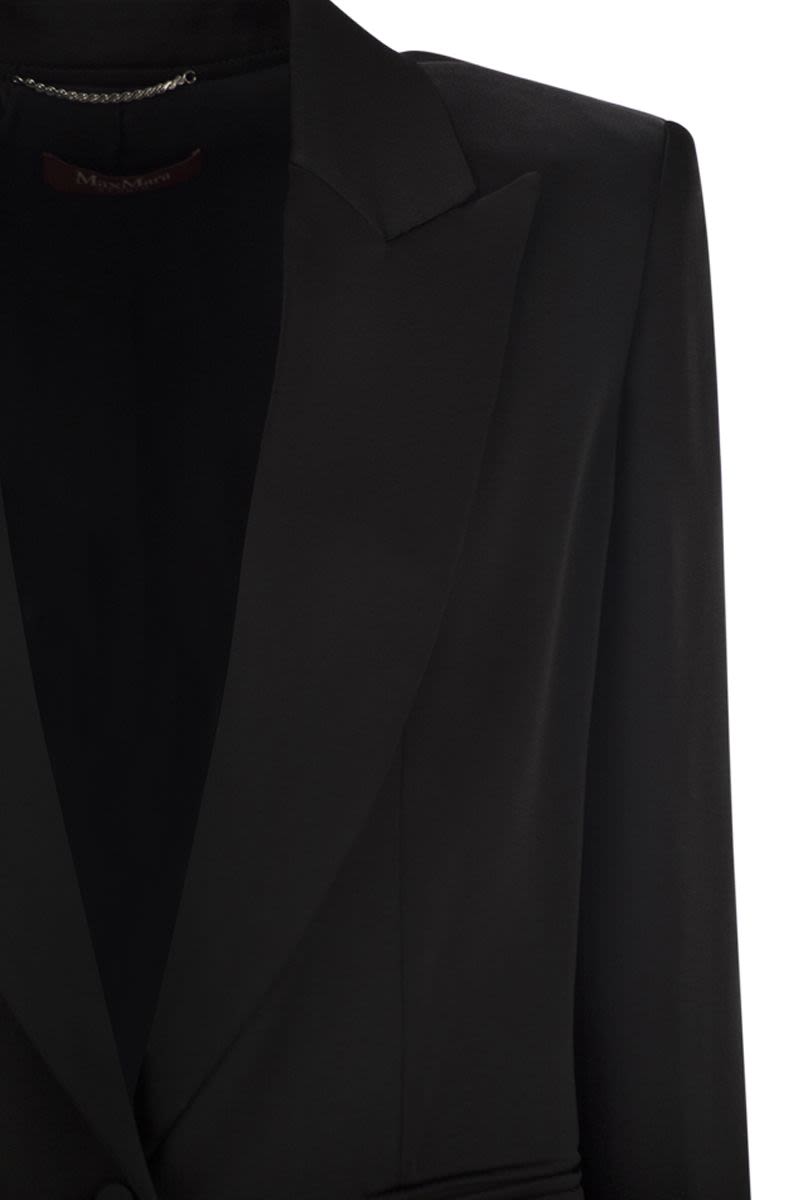 Max Mara GALAZIA - SINGLE-BREASTED BLAZER IN ENVERS SATIN
