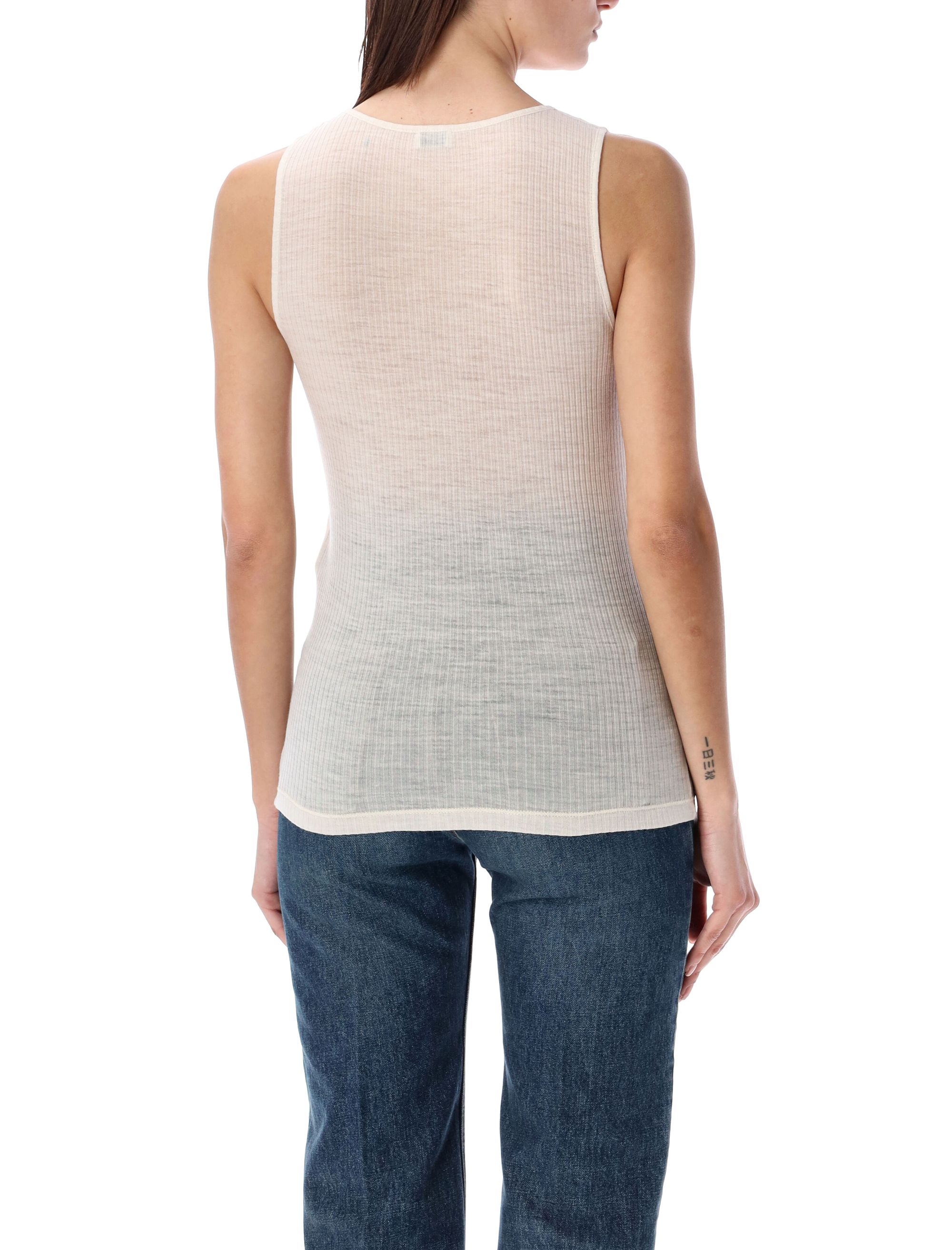 トップス YSL by Tom Ford Silk tank top Saint Laurent Women's' Silk Tank Top in Black | LN-CC®