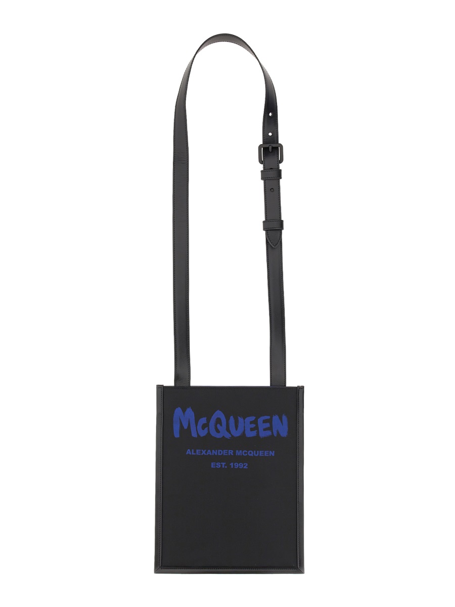 ショルダーバッグ alexander mcqueen SMARTPHONE BAG WITH GRAFFITI LOGO Alexander McQueen SMARTPHONE BAG WITH GRAFFITI LOGO