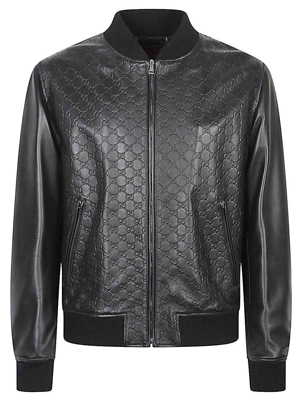 Gucci GGパターン ボンバージャケット ブラック Gucci GGパターン ボンバージャケット | ブラック | FARFETCH JP