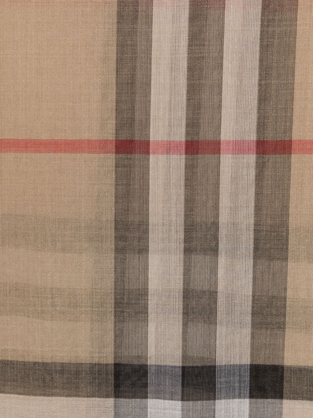 Burberry MU 220X70 GNT CHK GAUZE SCARVE - Scarves - Compare