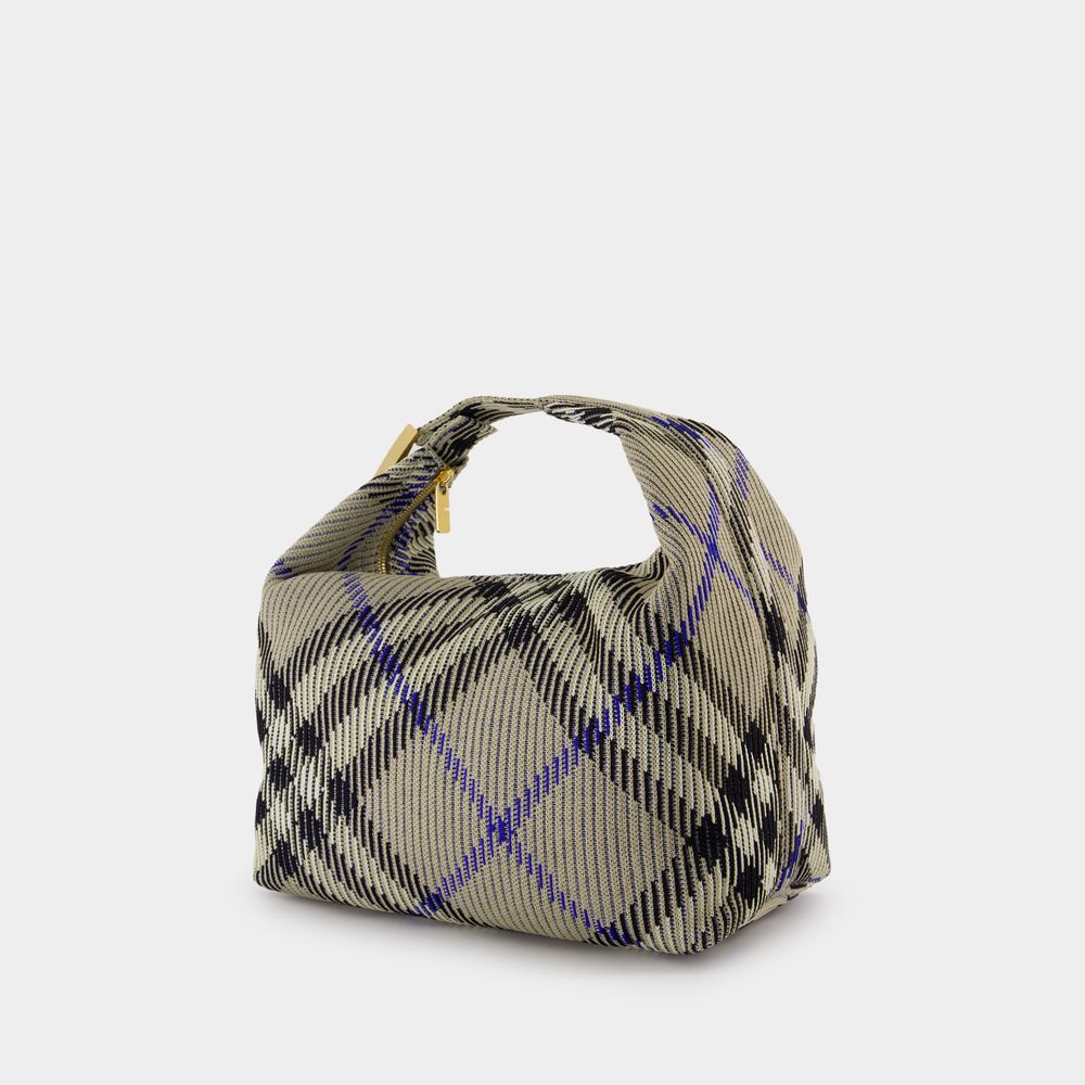 【関税&送料込】Burberry Embroidered Nylon Medium Peg Handba Burberry EMBROIDERED NYLON MEDIUM PEG HANDBAG - Tote Bags