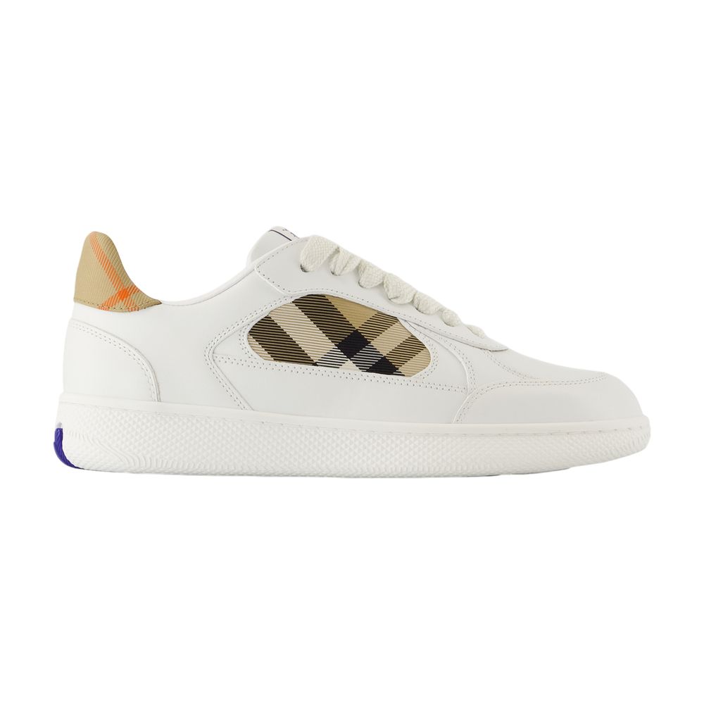 Shop WHITE LEATHER TERRACE SNEAKERS on Sale at BeyondStyle