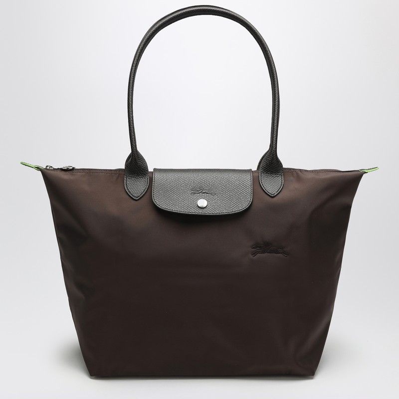 【関税&送料込】Longchamp Mocha Coloured M Le Pliage Green B Le Pliage Green M Handbag Mocha - Recycled canvas | Longchamp US