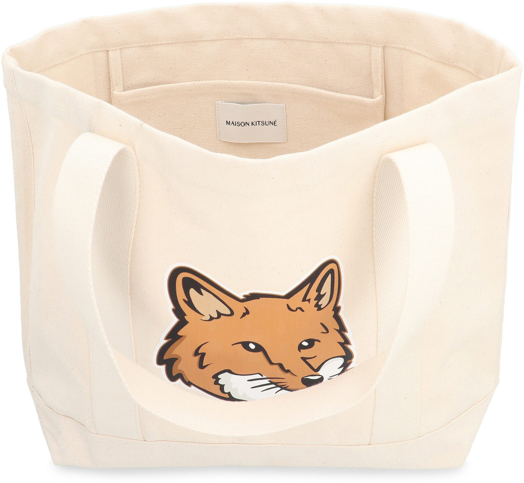 IVORY CANVAS FOX HEAD SHOPPING BAG – On Sale Now with Up to