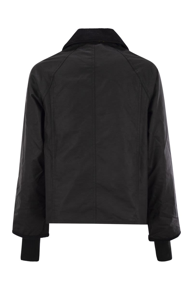 ジャケット Barbour Beadnell waxed jacket with crop cut Barbour BEADNELL WAXED JACKET WITH CROP CUT - Jackets